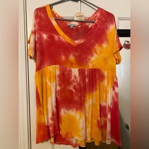 White Birch Red/Orange Top